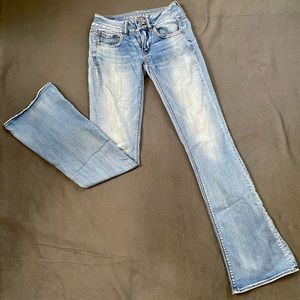 American Eagle Artist Flare, Regular waisted jeans.